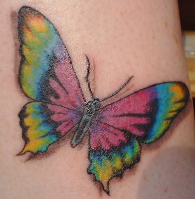 The butterfly tattoo design has become one 